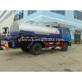 Dongfeng 145 camión de succión fecal, 6m3 venta de camión de succión de drenaje en Perú